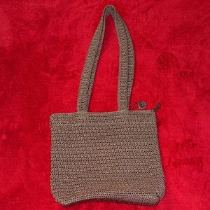 The Sak Brown Crochet Tote Bag